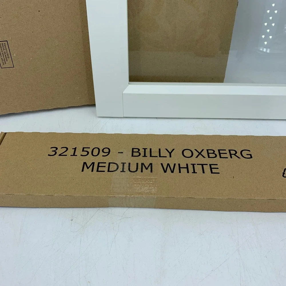 IKEA BILLY OXBERG Glass Door White 15.75x13.75 502.756.19 Replacement Part